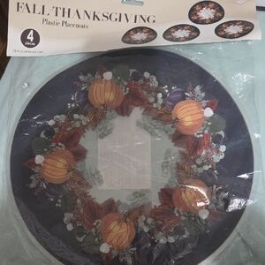 Fall Thanksgiving Placemats with Pumpkin Design